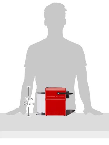 Pravell Inissia Rouge – Réservoir 0,7 L, Machine à Café à Capsules