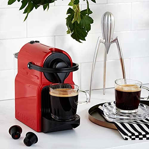 Pravell Inissia Rouge – Réservoir 0,7 L, Machine à Café à Capsules