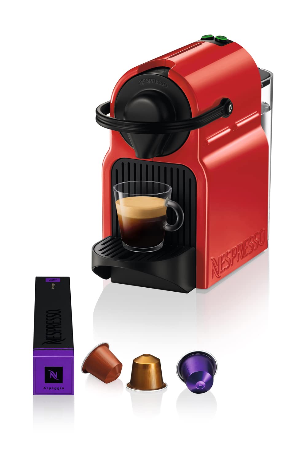 Pravell Inissia Rouge – Réservoir 0,7 L, Machine à Café à Capsules