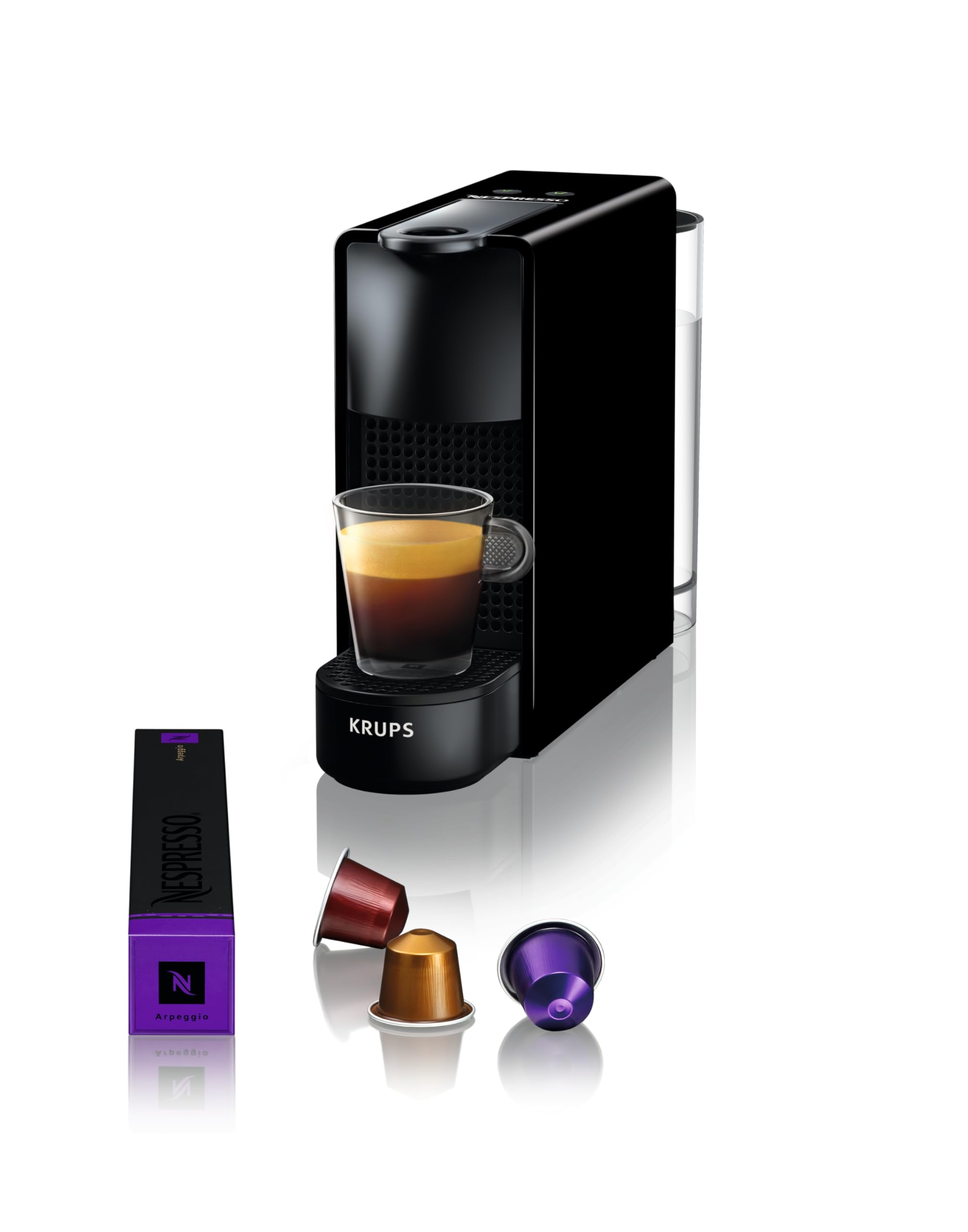 Pravell Essenza Mini Noire – Cafetière à Capsules Design Élégant