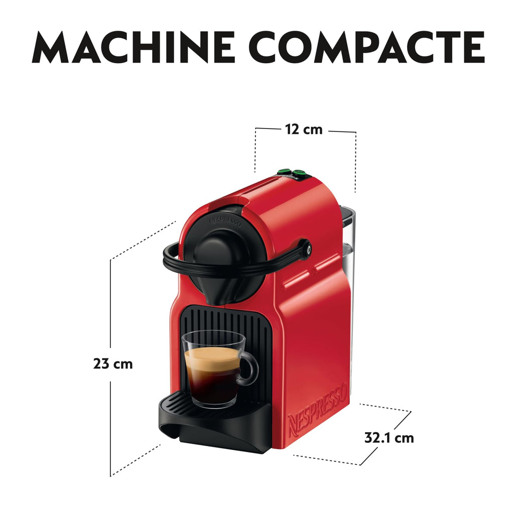 Pravell Inissia Rouge – Machine Espresso à Capsules, Format Unique