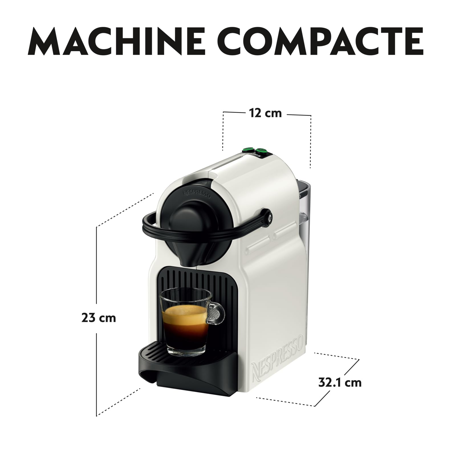 Pravell Inissia Blanche Édition – Machine Espresso Automatique