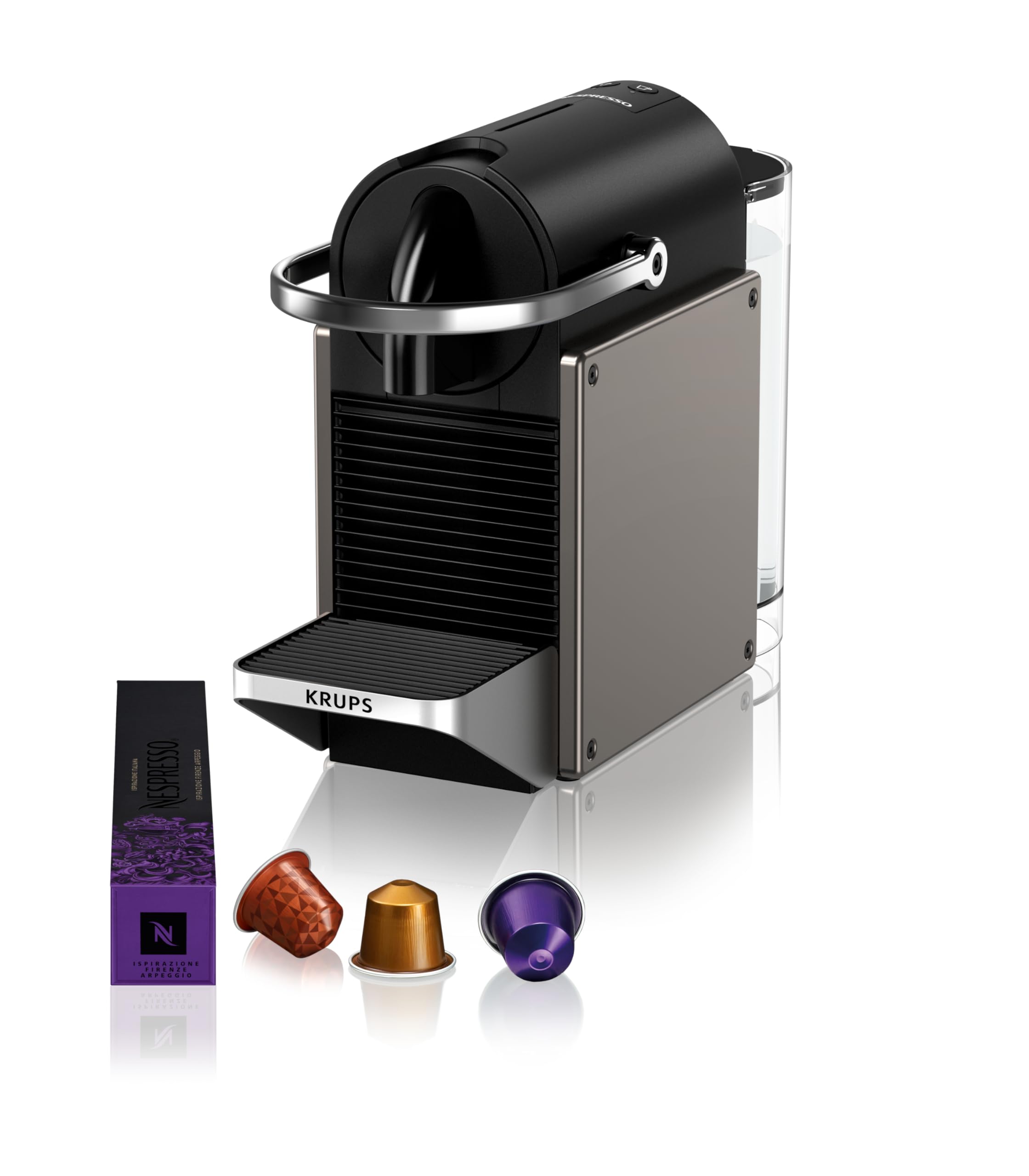 Pravell Pixie Titane – Machine à Café Capsule Métal Design