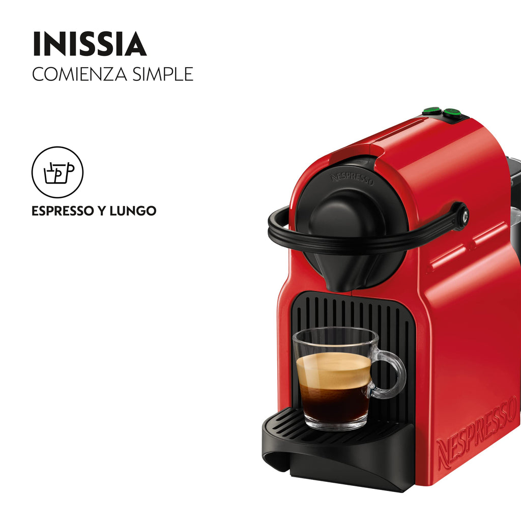 Pravell Inissia Rouge – Réservoir 0,7 L, Machine à Café à Capsules